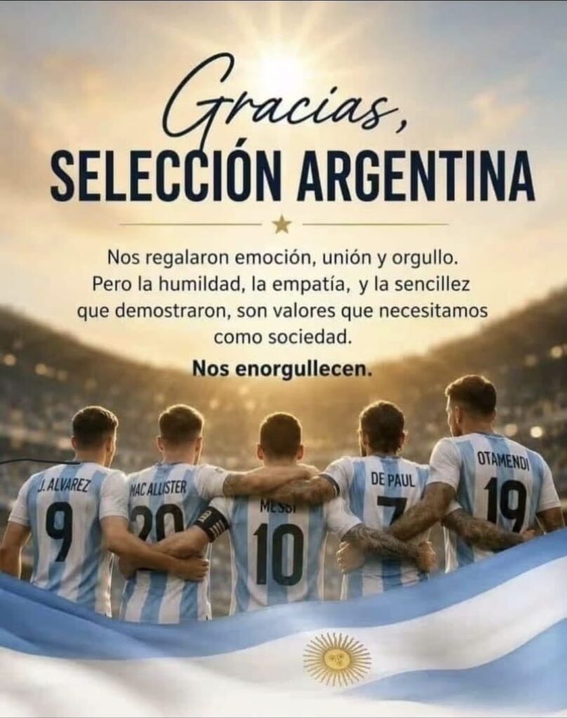 El orgullo intacto y la gratitud de un país para una selección que volvió a dejar el alma en una final mundialista.